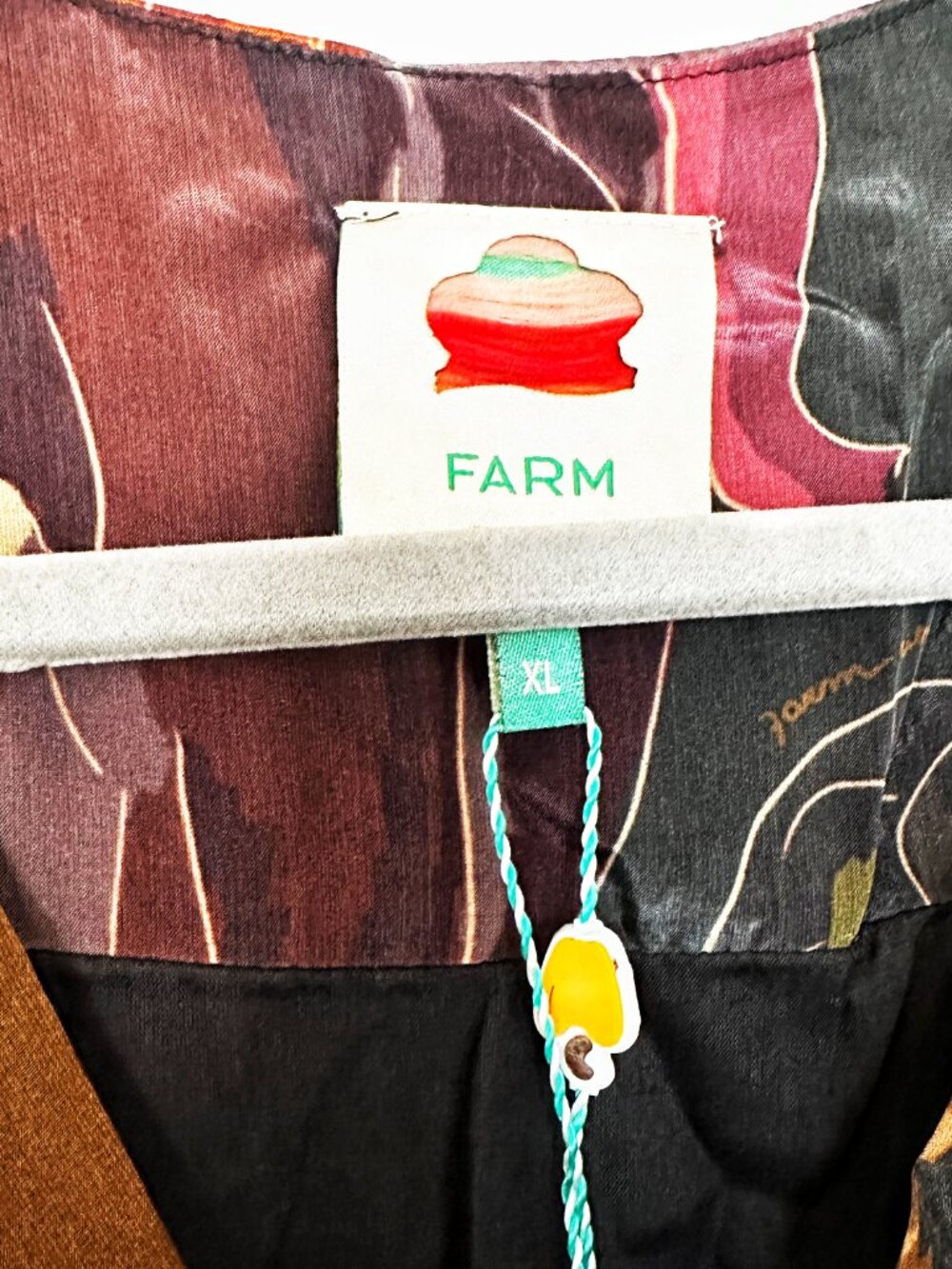 FARM Rio Elephants Green Maxi Dress NWT XL - Picture 9 of 10